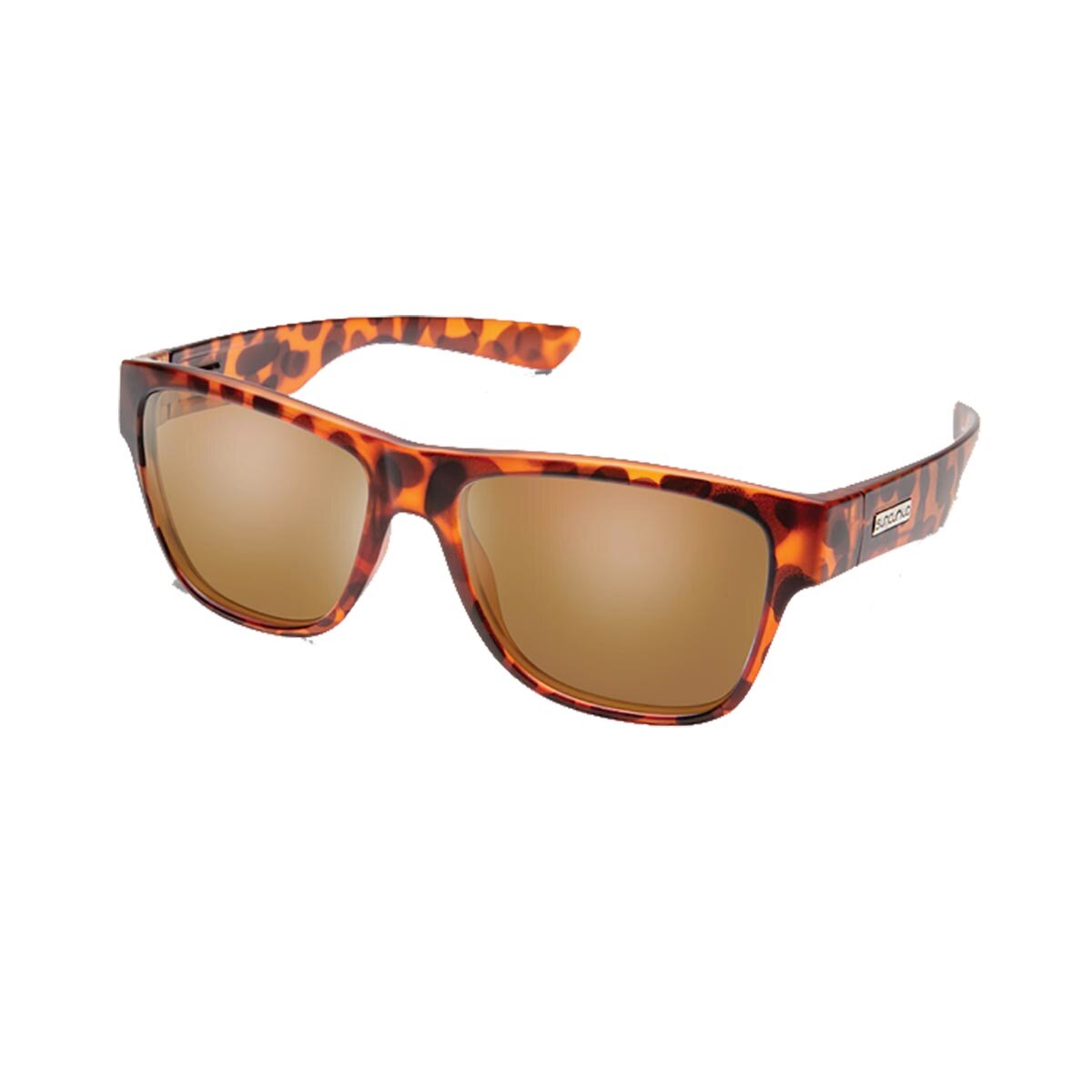 Suncloud Redondo Sunglasses Polarized in Matte Tortoise with Brown